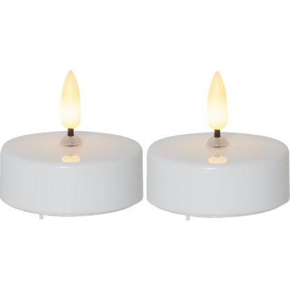 Stearinlys LED Telys 2-pakning Flamme 5,8x5,5 cm