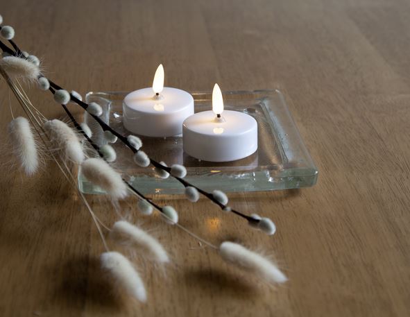 Stearinlys LED Telys 2-pakning Flamme 5,8x5,5 cm