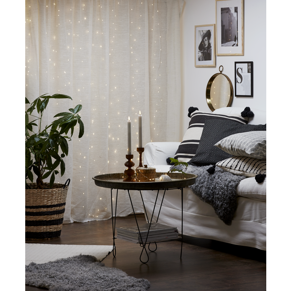 Stearinlys LED Antikklys 2-pakning Flamme Rustic 25 cm Hvit