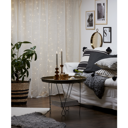 Stearinlys LED Antikklys 2-pakning Flamme Rustic 25 cm Hvit