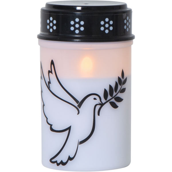 Gravpynt LED Gravlys Dove 12 cm