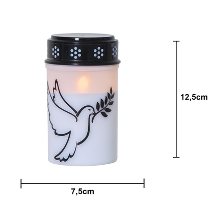 Gravpynt LED Gravlys Dove 12 cm