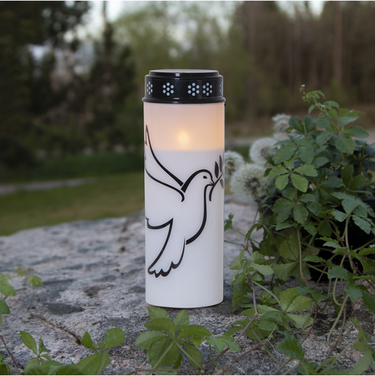 Gravpynt LED Gravlys Dove 21 cm