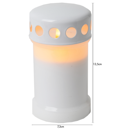 Gravpynt LED Gravlys Serene Hvit 13,5 cm