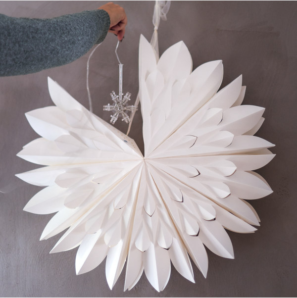 Adventsstjerne Lyslenke stjerne til papirstjerne