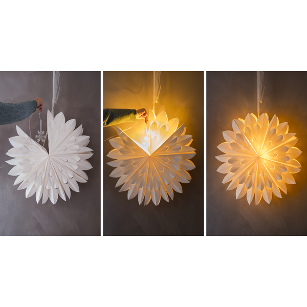 Adventsstjerne Lyslenke stjerne til papirstjerne