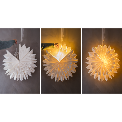 Adventsstjerne Lyslenke stjerne til papirstjerne