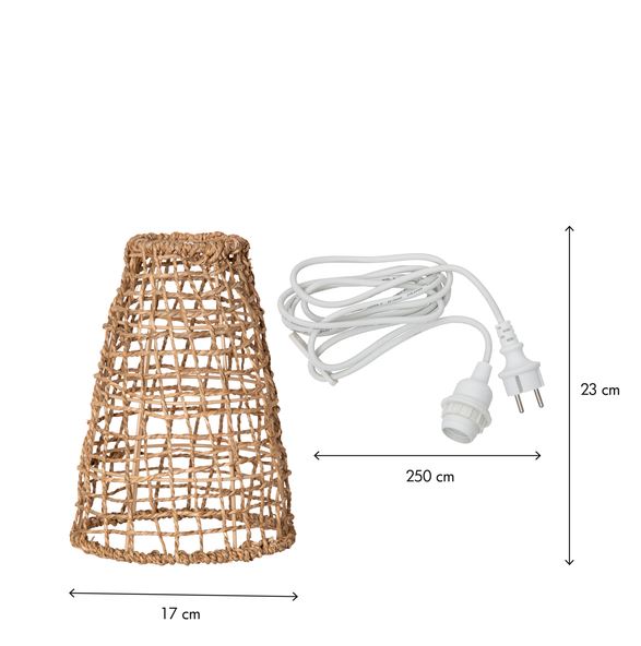 Div. Hagebelysning Lampeskjerm + ledningsstativ for utendørs 23 cm