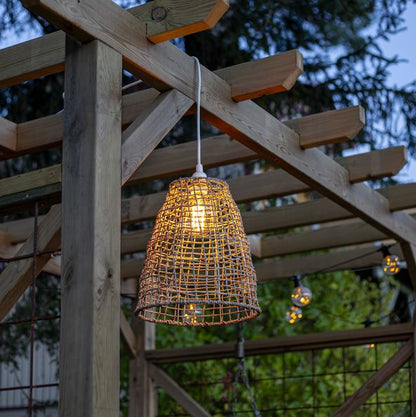 Div. Hagebelysning Lampeskjerm + ledningsstativ for utendørs 33 cm