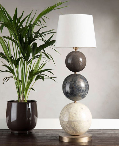 Bordlampe Lampfot Multi Stone 3 78 cm