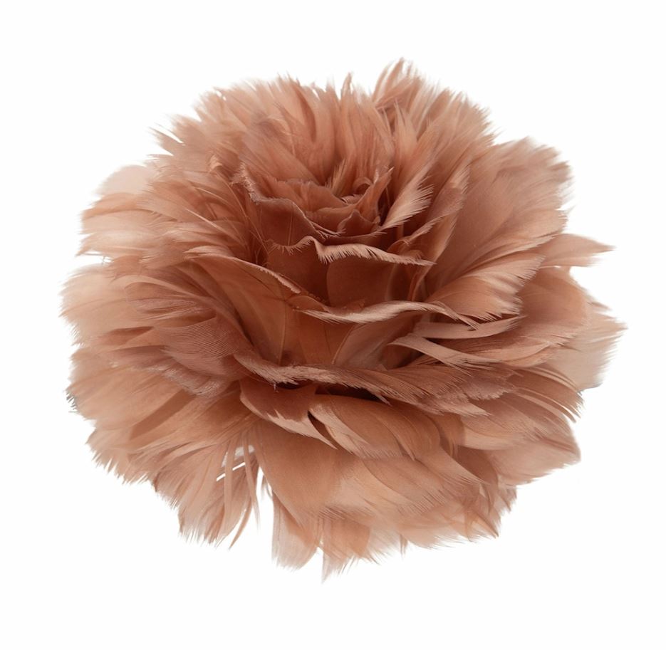 Dekorasjon Fjærblomst med Klemme Muldvarp 6-pakning Ø11 cm