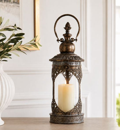 Lyslykt Lucerna Antique - Gyldenbrun 15x40cm