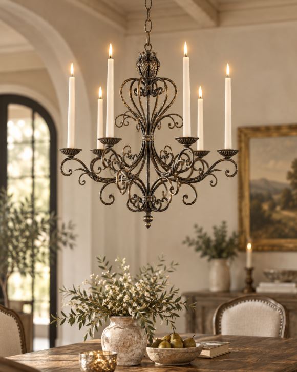Taklampe Lysekrone Romantica 61x56 cm