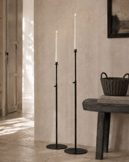 Lysestake Reglerbar 82-154 cm - svart