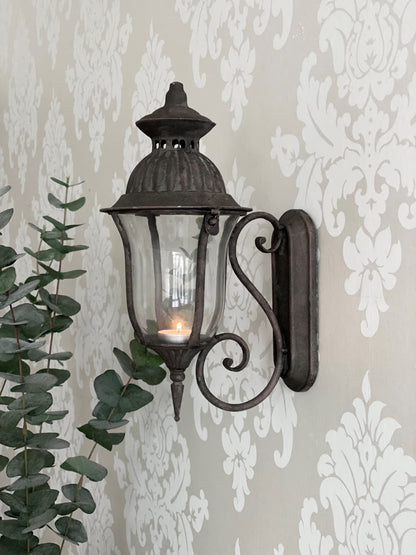 Lyslykt Vegg 35 cm - antikk grå