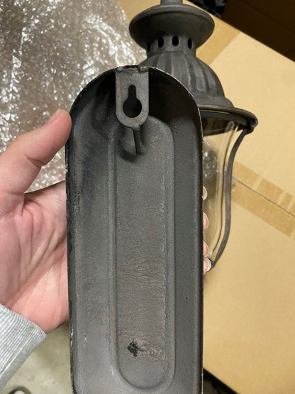 Lyslykt Vegg 35 cm - antikk grå
