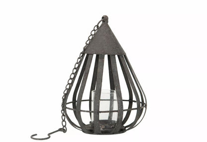 Lyslykt Dråpe Kjede Metall 19x19x26cm