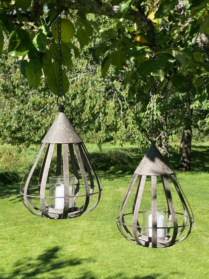 Lyslykt Dråpe Kjede Metall 19x19x26cm
