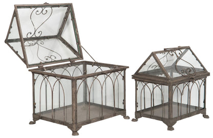Hagedekorasjon Hagepynt Veksthus Metall 2-pakning