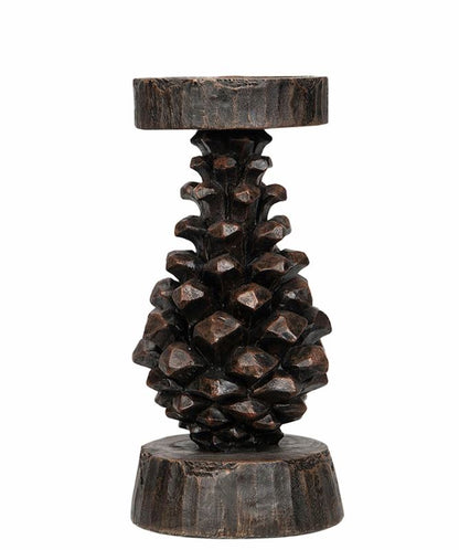 Lysestake Kjegle 2-pakning Brun 22 cm