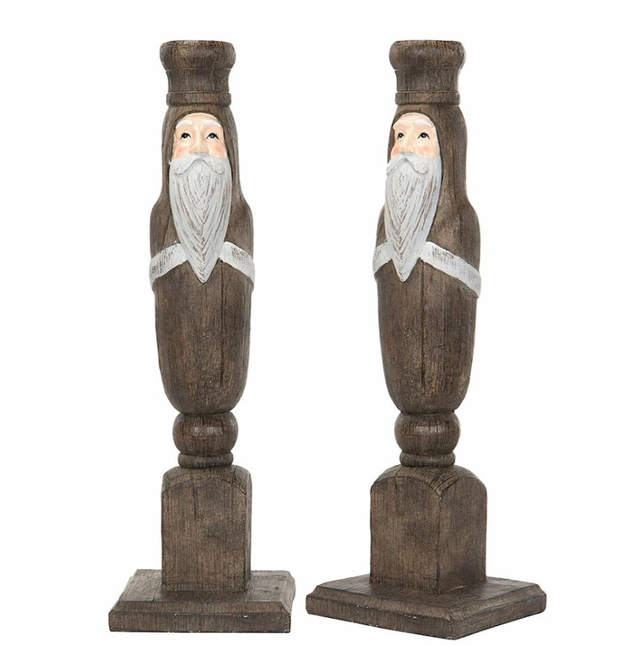 Julelysestake 2-pakning Nisse Natur 30 cm