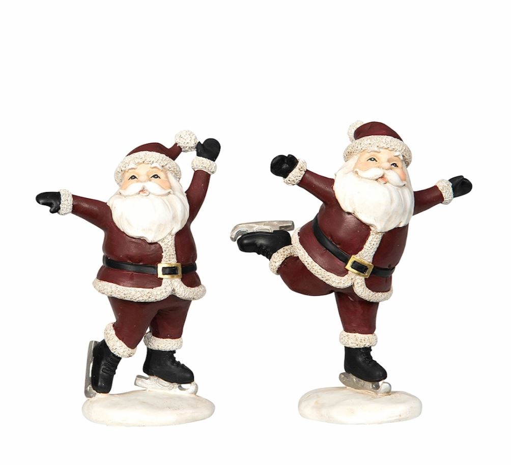 Innendørs julepynt 2-pakning Nisser Skøyter Mix