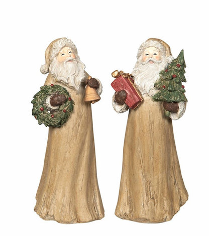 Innendørs julepynt Nisse 2-pakning Rustikk Mix 23 cm