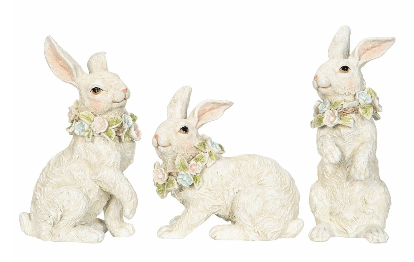 Påskepynt Kanin Blomsterkrans 3-pack Mix