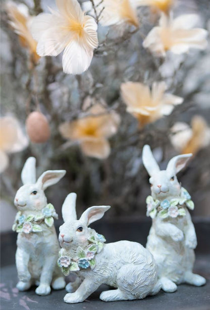 Påskepynt Kanin Blomsterkrans 3-pack Mix