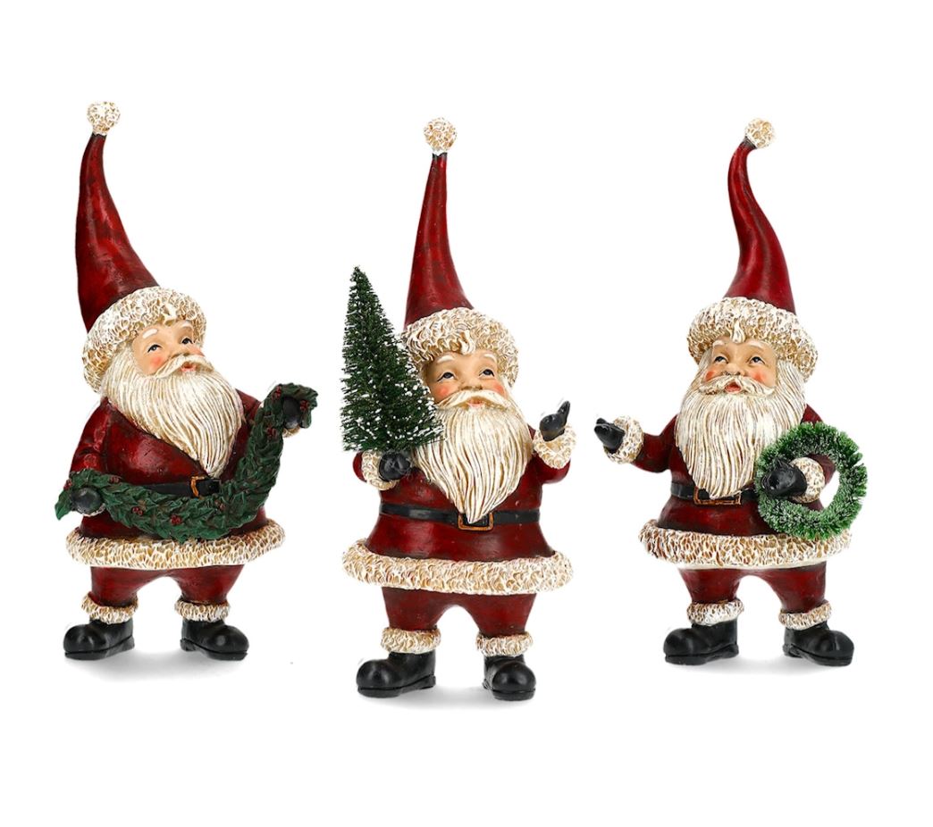 Innendørs julepynt Nisse Trilling Mix 12x10x23cm