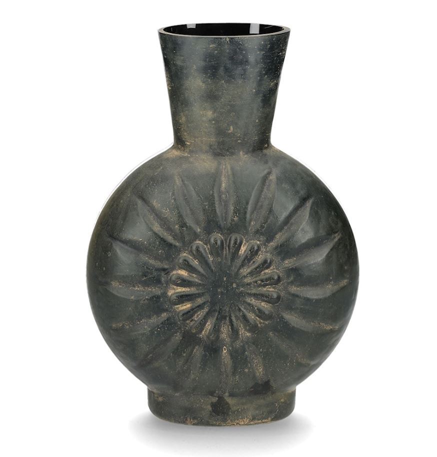 Dekorativ Vase Salmiak 17x8x27cm Glass