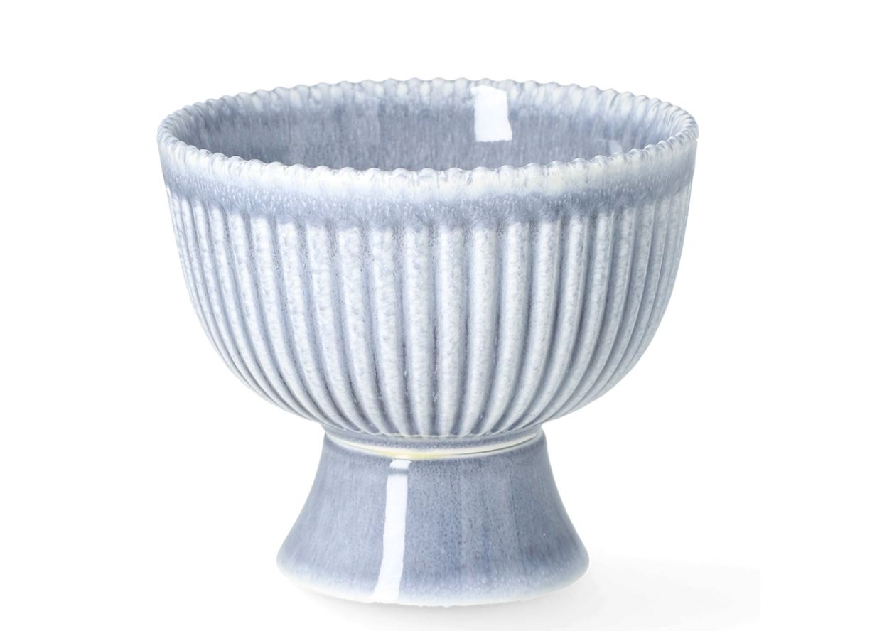 Kjøkkenservise Bolle med fot Ø15x13cm Ocean