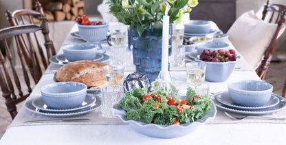 Kjøkkenservise Bolle med fot Ø15x13cm Ocean