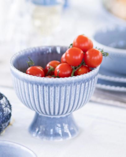 Kjøkkenservise Bolle med fot Ø15x13cm Ocean