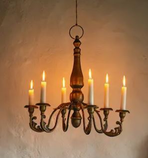 Taklampe Lysekrone Bladverk 47x42x44cm