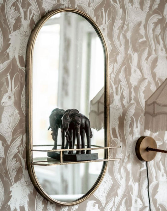 Veggspeil 45x13x88cm antikk gull