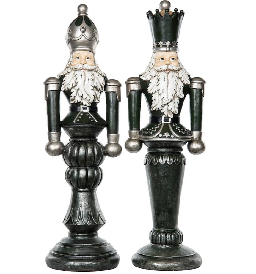 Juledekorasjon Nøtteknekker 2-pak Mix Grønn