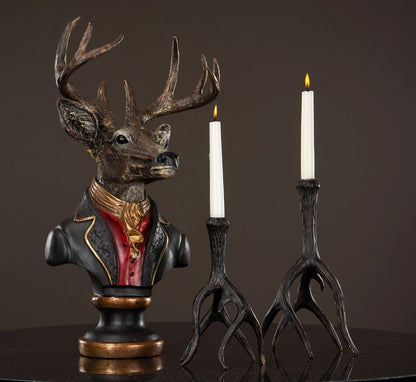 Dekorasjon Figur Byste Hjort 58 cm