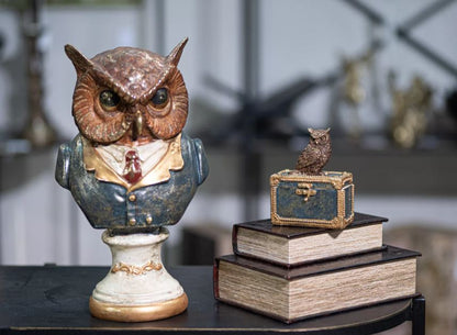 Dekoreske Med Owl Poly 12x7x15cm