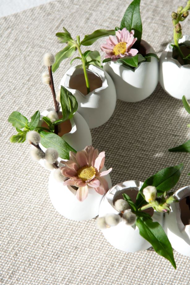 Påskepynt Vase Eggkrans Ø21x7cm