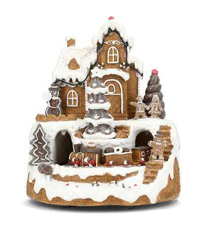 Belysning Jul LED Lykta Pepperkakeby 19x23cm