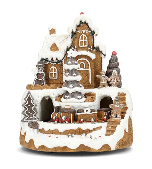 Belysning Jul LED Lykta Pepperkakeby 19x23cm