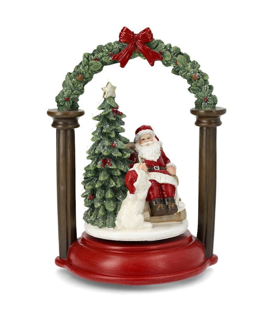 Juledekorasjon Innendørs Spilledåse Nisse 23 cm