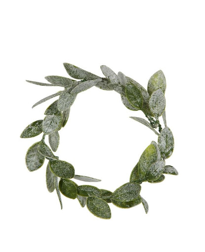 Jul diverse Krans Rimfrost Blader 6-pakning Ø8 cm