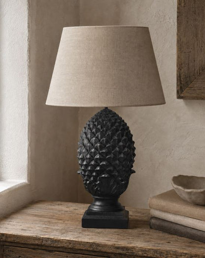 Bordlampe Sort Poly Lampefot Ø23x52cm
