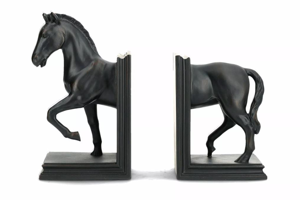 Dekor bokstøtte Hest Poly 2-pakning 12x10x22cm