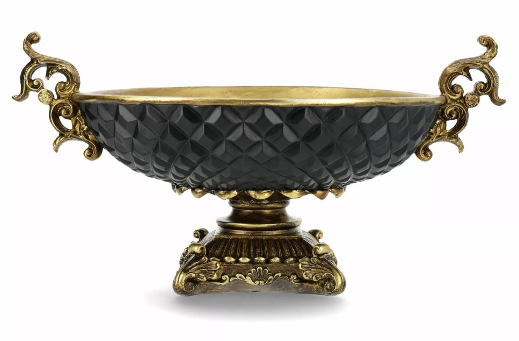 Dekorativ skål på fot 46x34,5x24cm