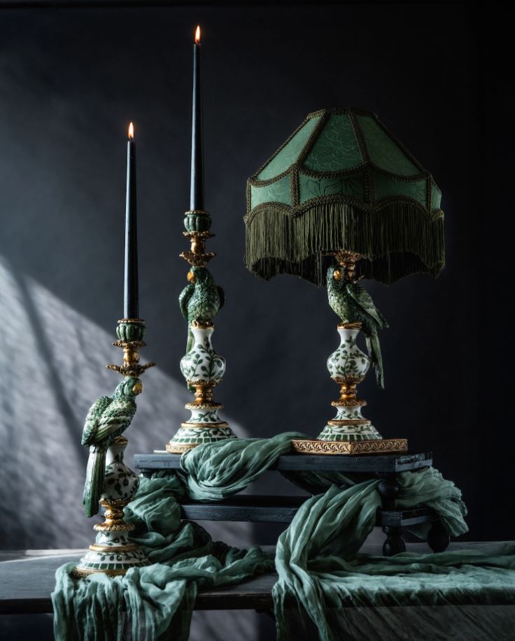 Lysestake Papegøye Grønn 40 cm På lager uke 07