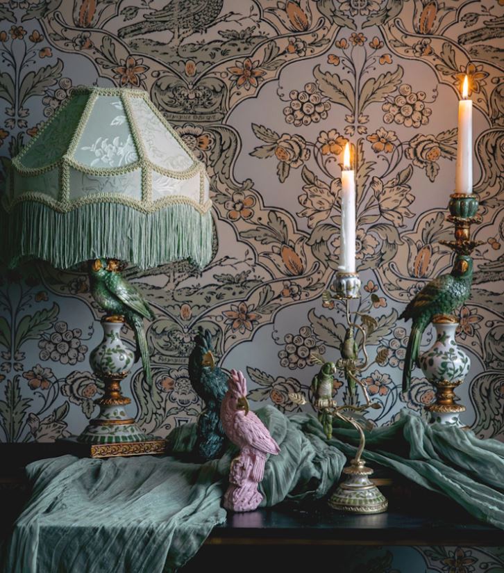 Dekorasjon Kakadue 2-pakning 20 cm