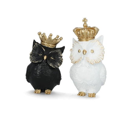 Dekorasjon Ugle Krone Mix 21/17 cm